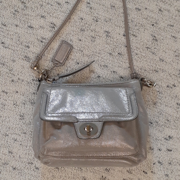 Coach Handbags - Coach metallic crossbody handbag